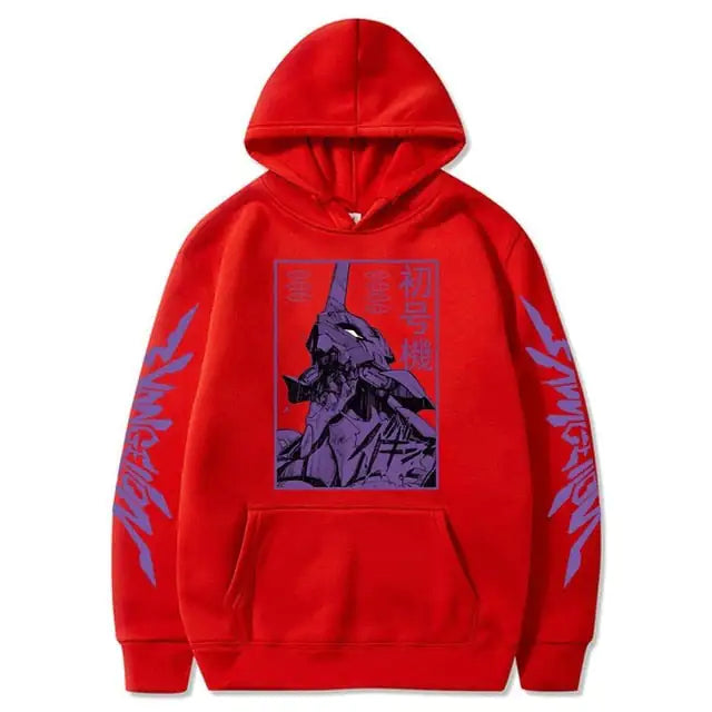 Anime Evangelion Long Sleeve Hoodies