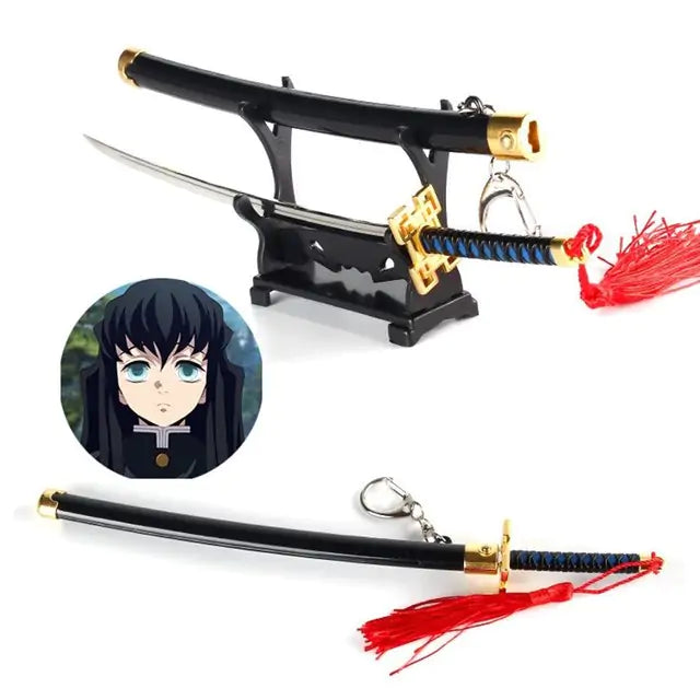 Demon Slayer Blade Keychain Katana Model