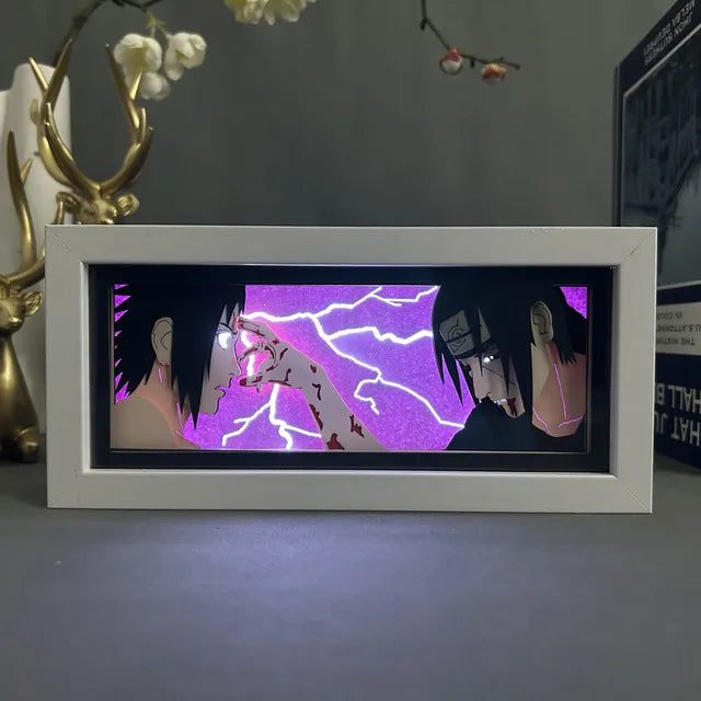 3D Naruto + Blue Lock Anime LED Light Box