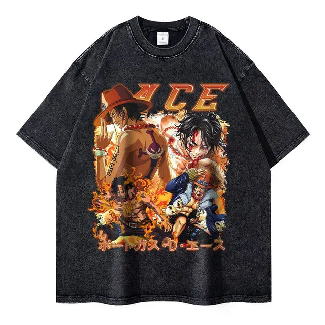 Oversized Anime One piece T-shirt