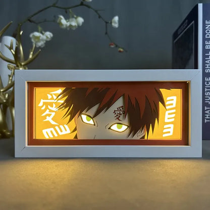 3D Naruto + Blue Lock Anime LED Light Box