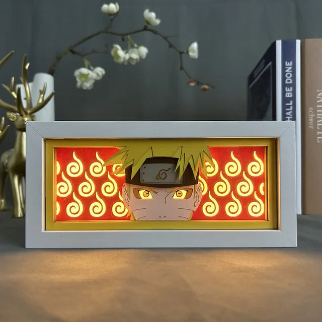 3D Naruto + Blue Lock Anime LED Light Box