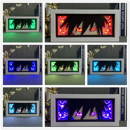 3D Naruto + Blue Lock Anime LED Light Box