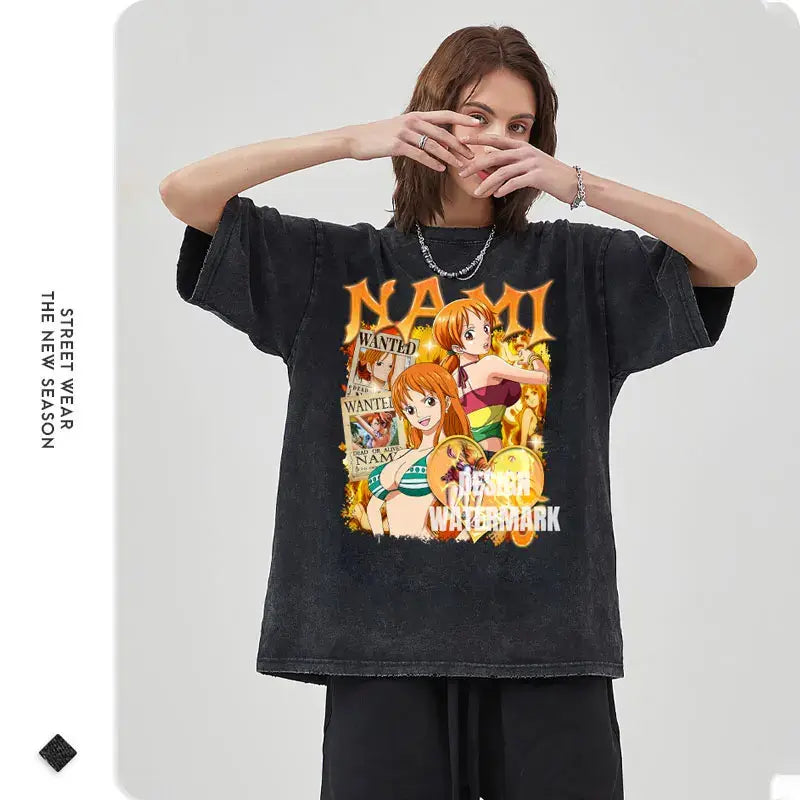 Oversized Anime One piece T-shirt