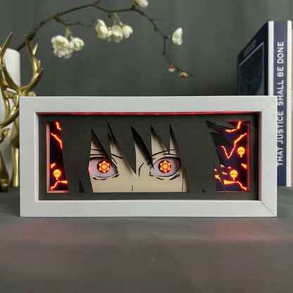 3D Naruto + Blue Lock Anime LED Light Box