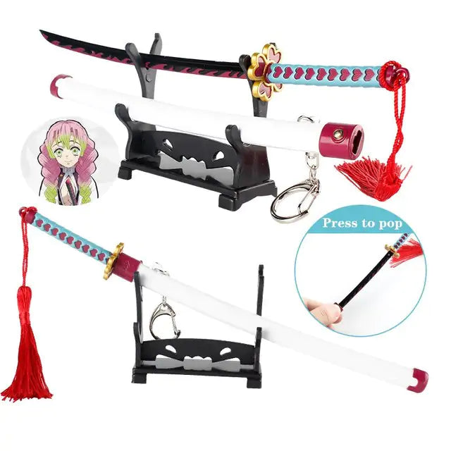 Demon Slayer Blade Keychain Katana Model